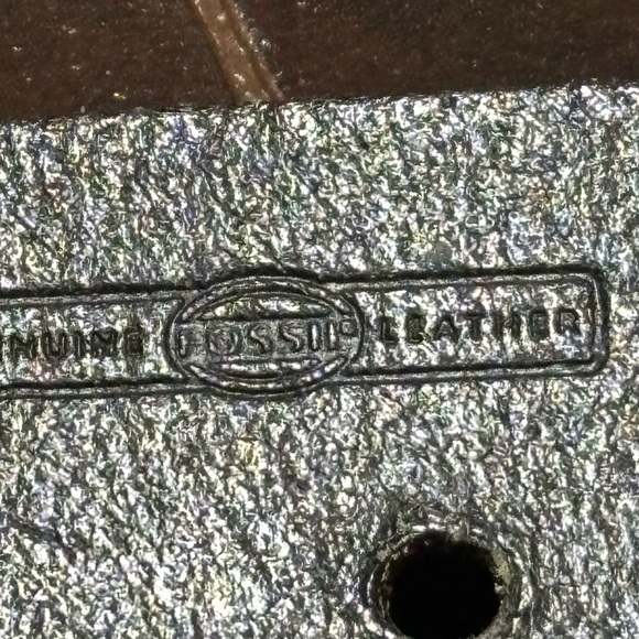 Fossil Leather Belt with Details Size M - Picture 10 of 16